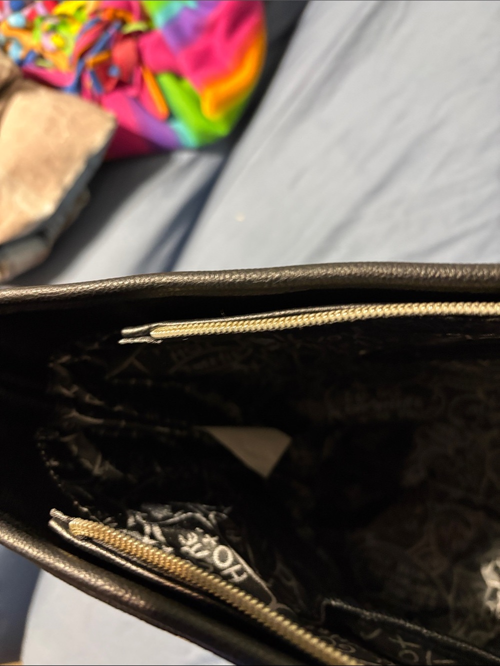 Betsey Johnson Cream Tote with Black Base and Pink Floral Accents nwot - Picture 10 of 16